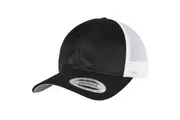 Flexfit Unisex Adult 360 Omnimesh Mesh Two Tone Cap (Black/White) (One Size)
