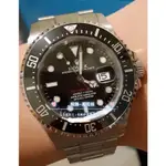 勞力士 126600 海使 ROLEX MK1 無皇冠 五十週年 單紅腕錶