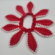 Demon Demogorgon Dog Costume Medium Red Elastic Band Felt Teeth