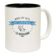 Power Monkeez When Life Gets Complicated Snowboarding Mug Cup
