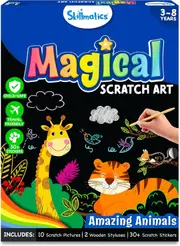Skillmatics - Magical Scratch Art Amazing Animals