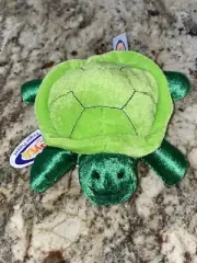 Mary Meyer Turtle Green Finger Puppet Plush Stuffed Animal Doll Pretend Kids Toy
