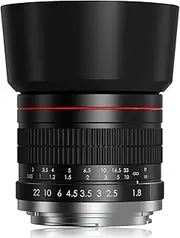 EF 85mm f1.8 Portrait Lens - MF for Canon EOS Rebel T8i/T7i/T7/T6i/T5/T3i/T3/T2i/XSi/XS/SL3/SL2/T100/90D/80D/70D/50D/5D Mark IV/6D II/7D II/1D X III II - Manual Focus DSLR Cameras Lens(EF/EF-S Mount)