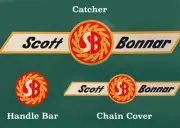 Scott Bonnar 45 Decal Set Catcher, Chain cover, Handlebar Decals