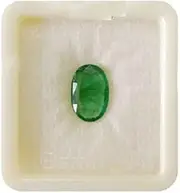 [JAGDAMBA GEMS] Emerald Stone 9.25 Ratti Natural Certified Colombian Quality Loose Precious Panna Gemstone, Natural Emerald / Panna Gemstone, Emerald, Natural Emerald / Panna Gemstone, Emerald
