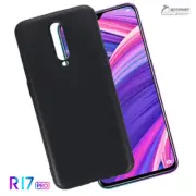Black Matte TPU Gel Jelly Flexible Soft Case Cover For Oppo R17 / R17 Pro
