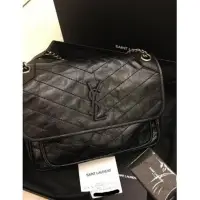 在飛比找Yahoo!奇摩拍賣優惠-94新YSL SAINT LAURENT 中號 28CM 黑