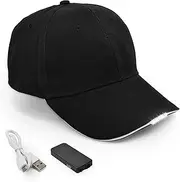 [UltraKey] Hands Free LED Baseball Cap, Light Glow Bright Women Men Sport Hat Dark for Outdoor Jogging Breathable Snapback Hats Hip Hop Party Holiday