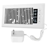 Smart Register Booster Fan 4” x 10” with Thermostat Control Intelligent Heati...