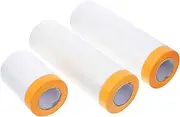 IWOWHERO 3 Rolls Spray Protective Film Masking Film Car Tape Floor Tape Paint for Furniture Spray Paint for Cars Blue Painters Tape Furniture Spray Paint Spray Painting Supplies White PVC