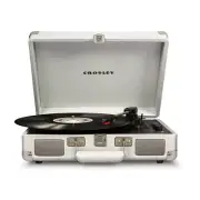 Crosley Cruiser White Sand USB Turntable Vinyl Record Player Music 33.3,45,78RPM