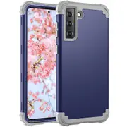MCC Impact Samsung Galaxy S21 FE 5G Shockproof 3in1 Rugged Case Cover G990 [Dark Blue]