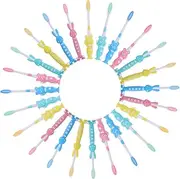 HAWILLOSCH Toothbrush Kids 32pcs Bulk Pack Soft Bristles Mini Toothbrush Gentle Cleaning Cartoon Animal Design