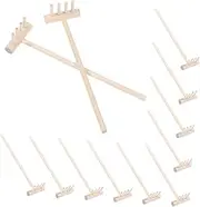 SUPVOX 12pcs Mini Garden Rake for Sand Smoothing and Zen Meditation Compact Tabletop Tool for Indoor Decor and Relaxation