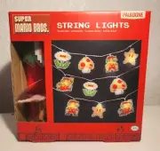 Super Mario Bros String Lights, Battery Operated Paladone Nintendo Licensed