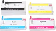 Gearwell Ink Cartridge, 4 Colors Replacement Inkjet Cartridge for HP 952 953 954 955, Large Capacity Printer Refill, Printer Ink Pack, Compatible Print Cartridge