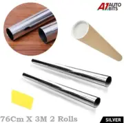Car Auto Van Chrome Silver Window Tint Film One Way Mirror Tinting 6m X 76cm