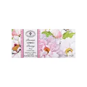 Saponificio Artigianale Fiorentino Peony Boxed Soap Bouquet Rectangular 125g (Set of 3)
