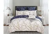 Tree Beige Quilt/Doona/Duvet Cover Set (Double/Queen/King/Super King Size Bed)