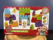 Cocomelon Construction Set, 20 Pieces Blocks & Figures For Ages 18m+ JUST PLAY