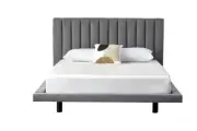 Brosa Luna Floating Bed Frame (King, Grey), Beds & Bed Frames, Furniture