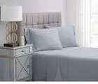 Charisma Percale Cotton 400 T C Sheet Set Queen White Fits Up To 22 in Mattress