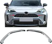 Front Grille Trim Compatible for Toyota Yaris Cross hybrid 2020-2023 2024 Chrome Racing Grills Grid Strip Sticker Accessories Car Styling