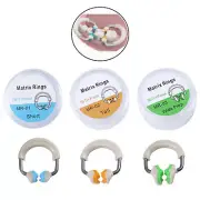 3Pcs Dental Matrix Bands Ring Sectional Matrice Clamp 3D Separator Fit Palodent