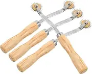 Tofficu Leather Fabric Tracing Wheel Overstitch Wheel Paper Perforator DIY Hand Leather Tools Sewing Supply