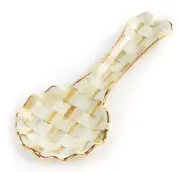 MACKENZIE CHILDS Parchment Check Spoon Rest