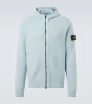 [Stone Island] Stone Island Compass cotton-blend hoodie AU 96 blue