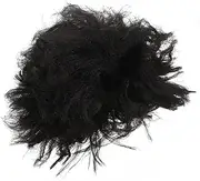 Kisangel Curly Wig for Men Realistic Synthetic Curly Costume Wig for Cosplay Halloween and Themed Parties Versatile Styling for Authentic Looks Black