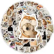 100pcs Cute Dog Stickers, Corgi Cavoodle Labrador Shiba Inu Shepherd Dog Vinyl Decals for Kids Adults, Fancy Pets Dogs Stickers for Laptop Water Bottles Notebook