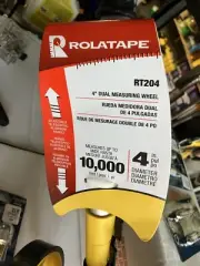 ROLATAPE RT204 Dual 4-inch Measuring Wheel , Yellow BRAND NEW