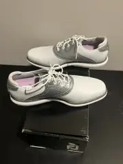 *NEW!* FootJoy Golf Shoes Women’s 9 M Ladies FJ White Silver Lavender