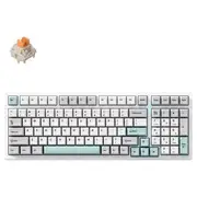 MCHOSE G98 Pro Tri-Mode Wireless Keyboard Flame Orange Grey Blue