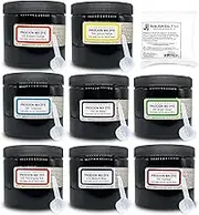 Moshify Jacquard Procion MX Dye Kit - 8 Ounce Sizes - 8 Vibrant Colors - Includes Soda Ash Dye Activator - Bundled with Scoops
