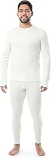 [Fruit of the Loom] Men's Heavyweight Brushed Back Fleece Thermal Underwear Base Layer Set