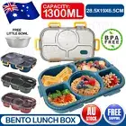 Lunch Box 1300ml Bento Lunch Box with 5 Compartments Lunch Snack Box for Student