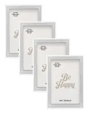 [Studio Nova] Bronte Bevel Box Photo Frame 4x6 Set of 4 in White
