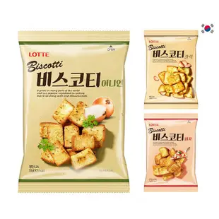 韓國樂天 大蒜 洋蔥 披薩口味 麵包餅 70g【蘇珊小姐】韓國零食 麵包餅乾 零食