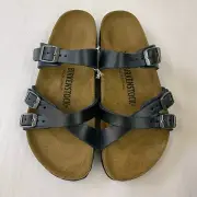 Birkenstock New w/ Box Franca Blue Oiled Leather Narrow Width - Select Size