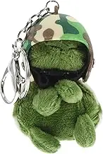 CHILDWEET Stuffed Turtle Keychain Cute Plush Hanging Ornament for Bags DIY Keychain Decoration Adorable Turtle with Helmet Portable and Practical Charm