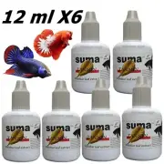 6X SUMA Tannin Malabar leaf extract For Betta Fish Tank ฺBeautiful Color Shiny S