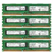 Micron+Crucial 32GB 4X8GB DDR3L-12800E 1600MHZ 1.35V ECC Un-buffered DIMM Memory