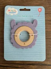 Magic Years Natural Wood And Silicone teether Sheep Toy