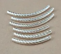 在飛比找樂天市場購物網優惠-S925純銀彎管配飾 手鏈管子 扭紋管 手工DIY飾品串珠材