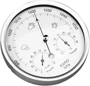 Outdoor Barometer,Barometer Thermometer Hygrometer,3 in 1 Analog Weather Station,Barometers for The Home Wall,Dial Type Barometer,for Living Room,Terrace,Office Wall Decor(132mm/5.2in)