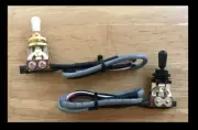 Gold or Black Gibson style 3 way guitar switch with 4 conductor wire. NEW!
