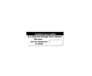 1986-1993 Cadillac Brougham DeVille Fleetwood Eldorado Garage Remote Door Decal